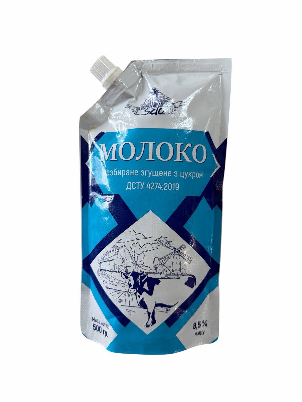 Молоко згущене «Село» з цукром 8,5% 500г — Село