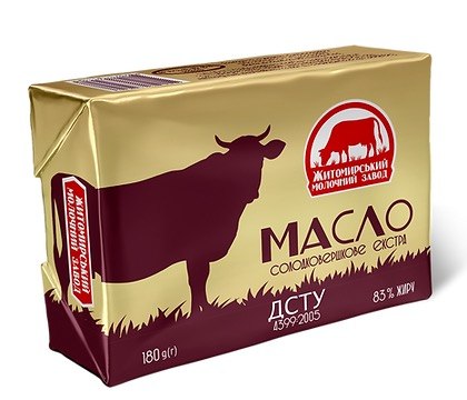 Масло Екстра ЖМЗ 83% 180г — Житомирський молочний завод