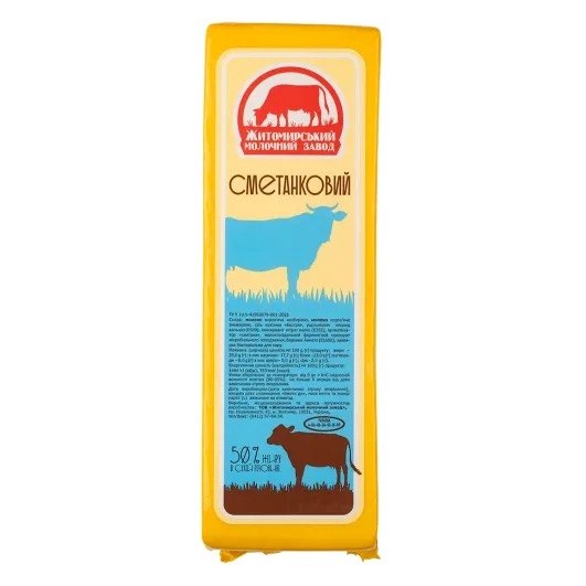Сирний продукт «Сметанковий» ЖМЗ 50% — Житомирський молочний завод