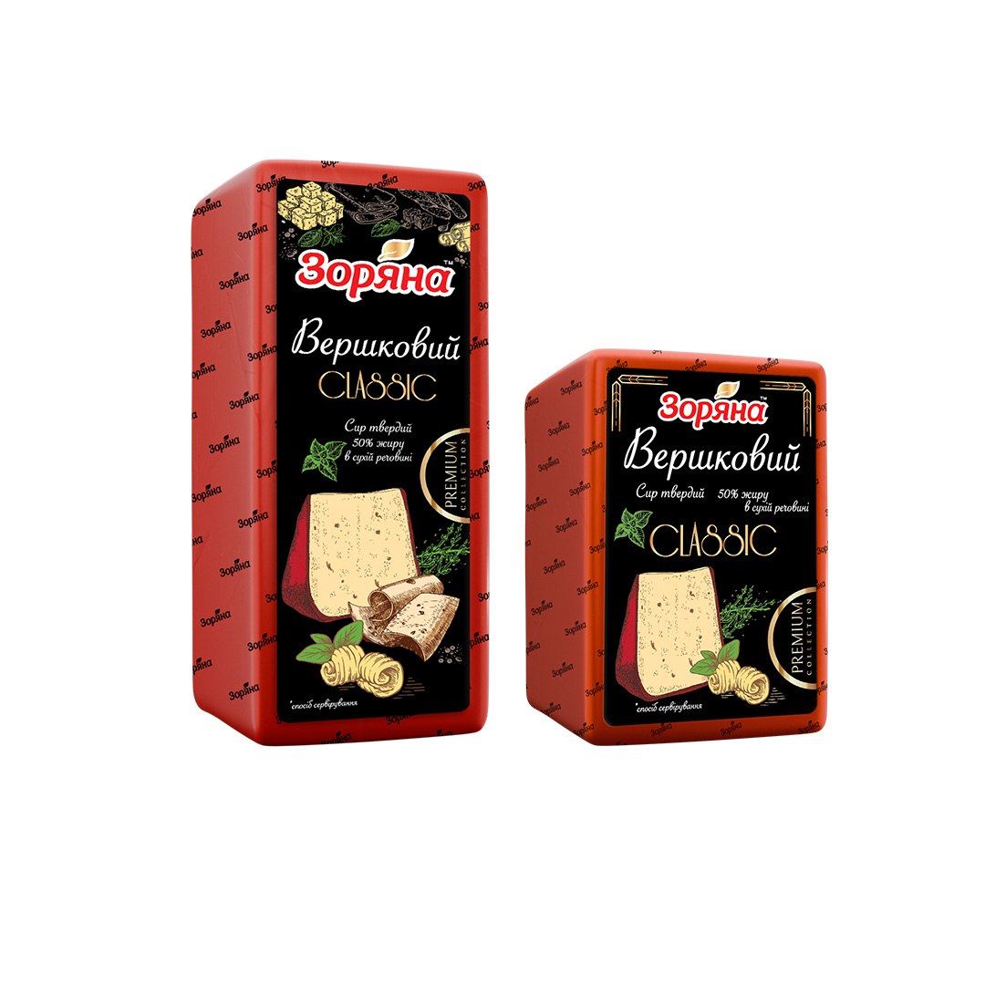 Сир «Зоряна» Вершковий Classic 50% — Зоряна